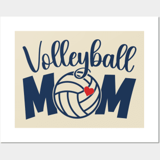 Cute Volleyball Mom Life Senior Volleyball Mama Practice Cheer Mom Posters and Art